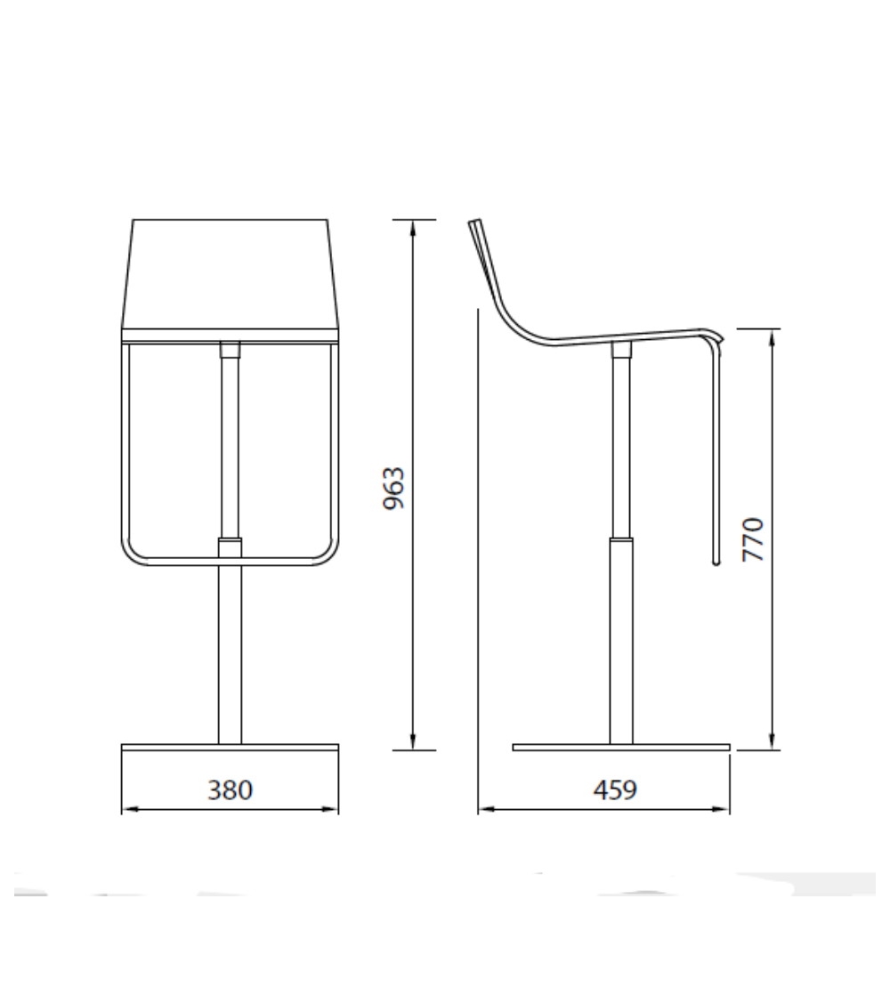 Taburete Fijo Giratorio Anouk 4032 -...