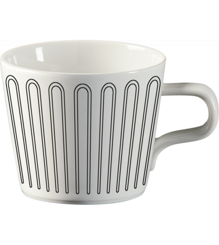 Baroqeat Black Tea Cup and Saucer 5873-Le Porcellane