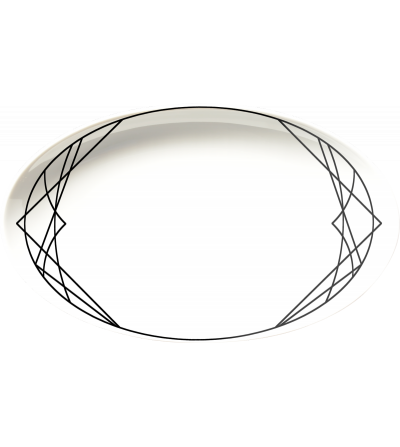 Negro Baroqeat Raviware 5877-Le Porcellane