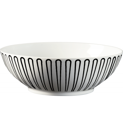Bowl Baroqeat Nero 5878-Le Porcellane