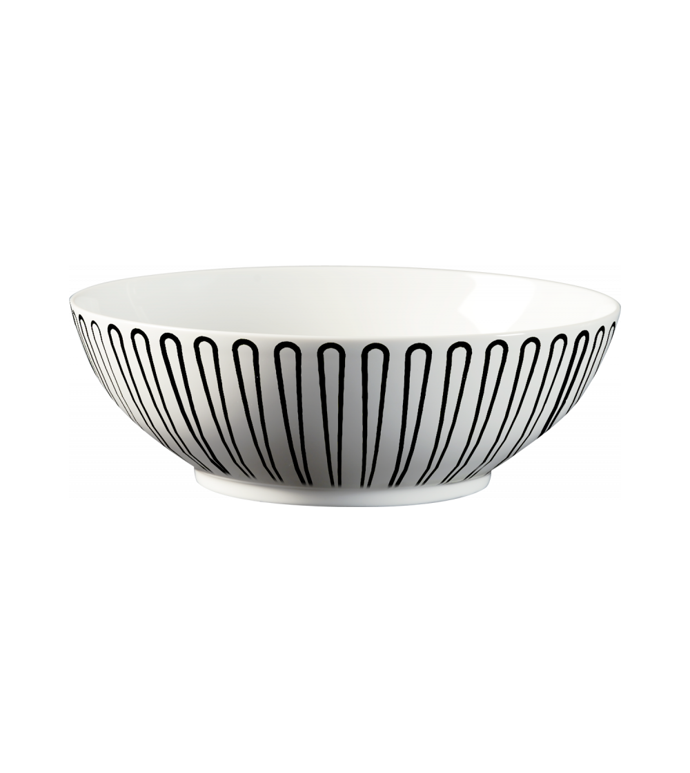 Bowl Baroqeat Black 5878-Le Porcellane