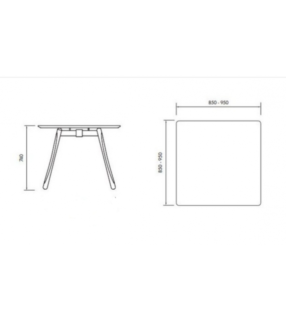 Alma Design - Marnie 3651 Square Table