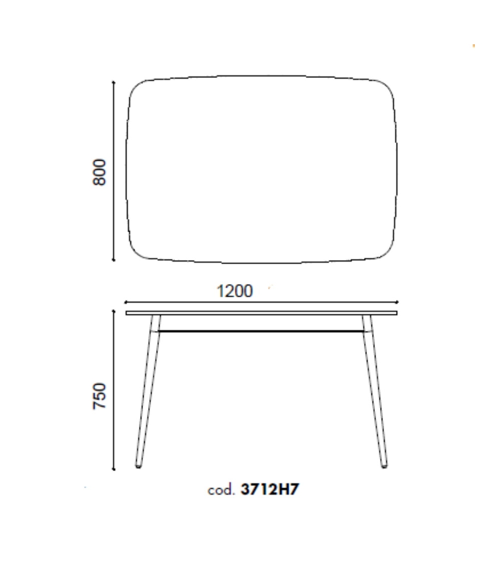 Mesa Rectangular Virna 3712H7 - Alma...