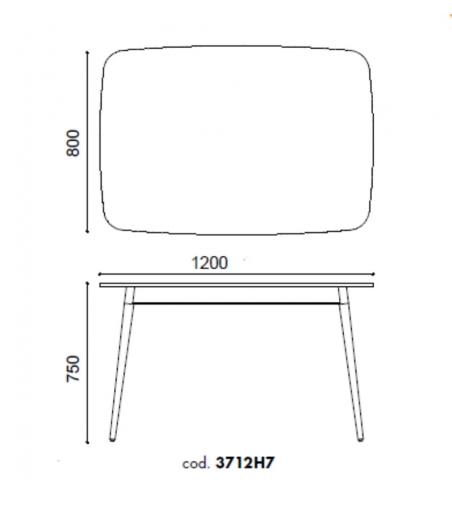 Mesa Rectangular Virna 3712H7 - Alma Design