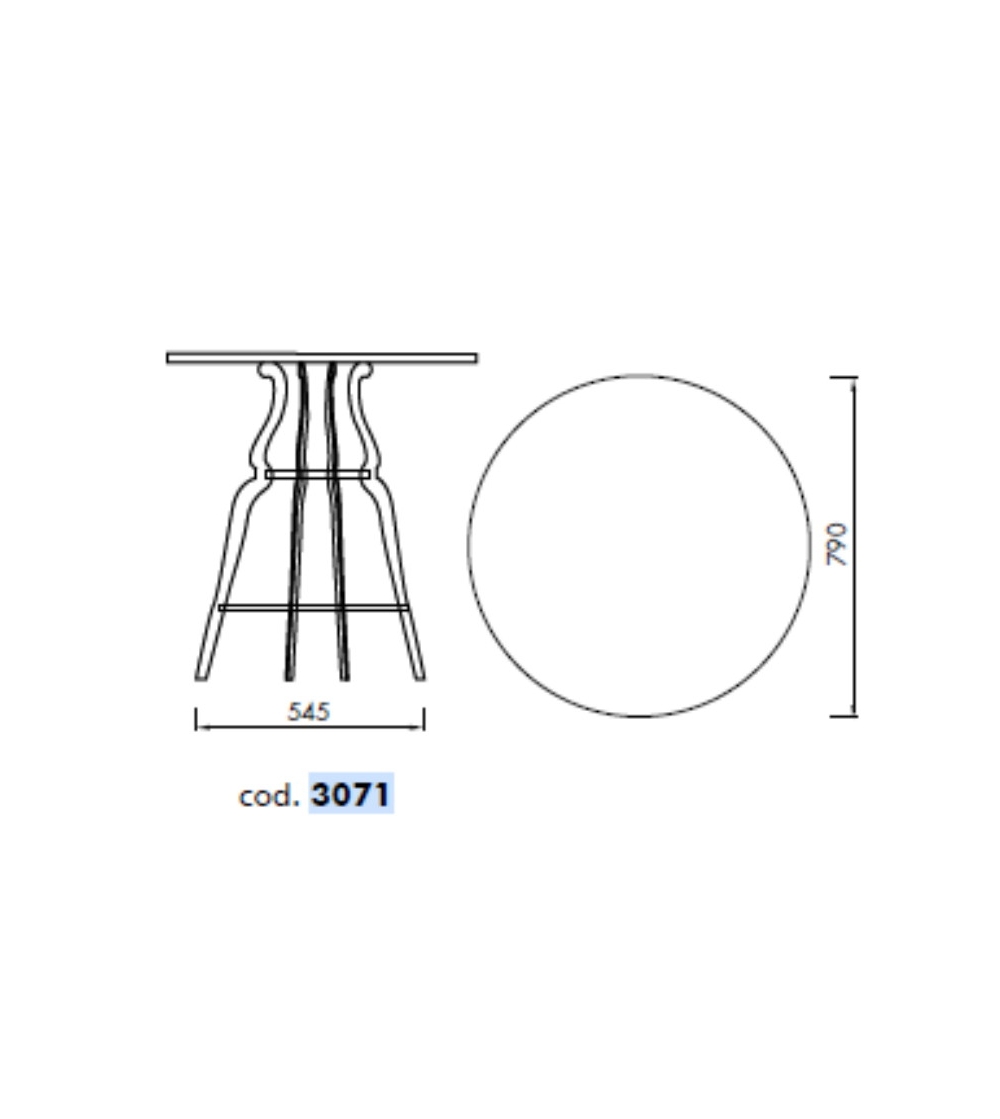 Alma Design - Runder Tisch Bistrò 3071
