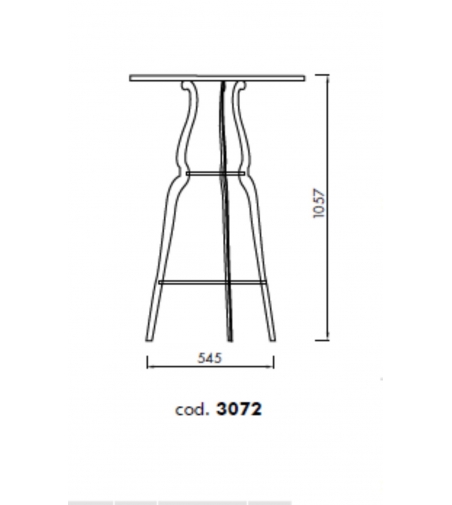 Tavolo Alto Bistrò 3072 - Alma Design