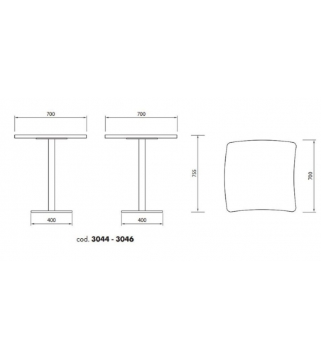 Alma Design - Amelie 3044/3046 Tisch