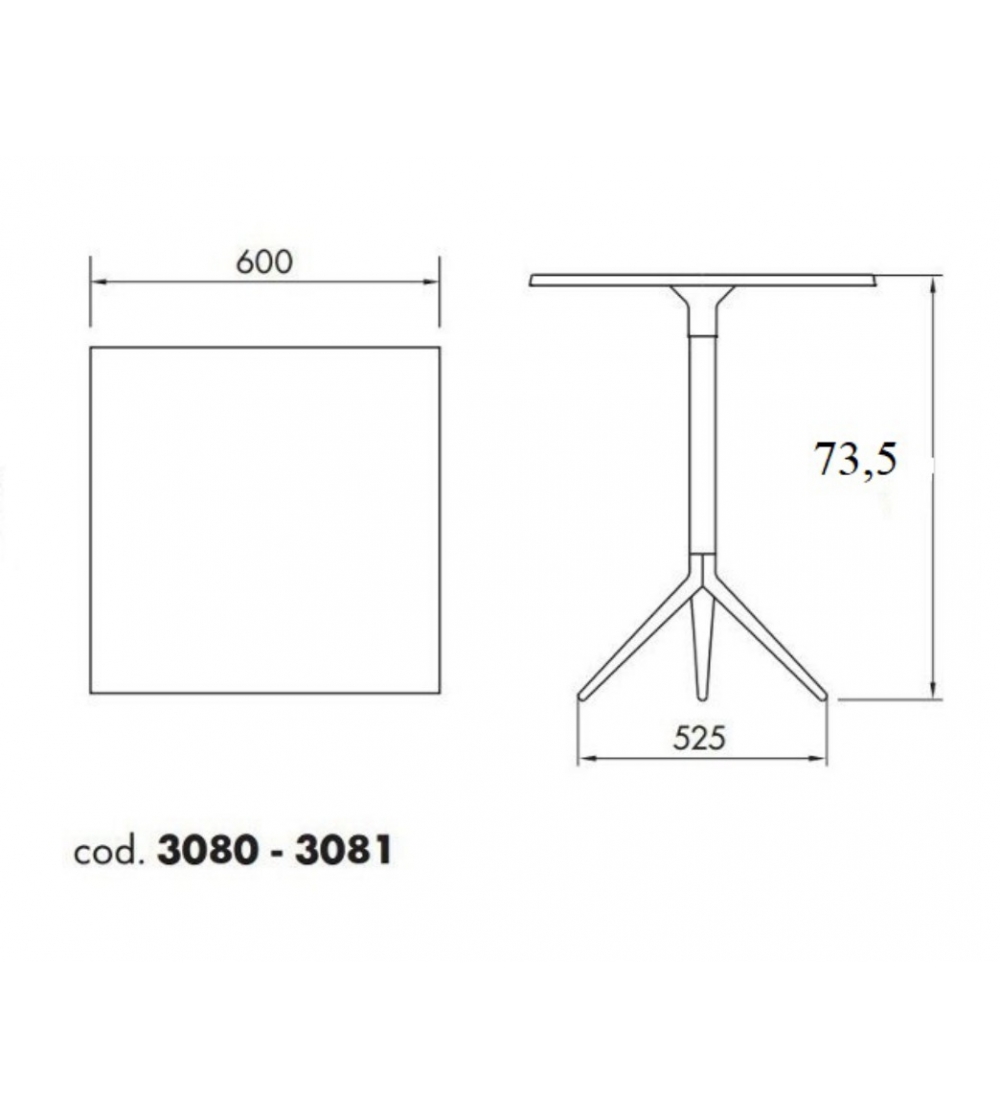 Mesa Cuadrada Ciak 3080/3081 - Alma...