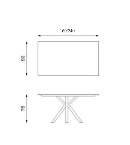 Mesa Extensible Cerámico 1 OM/313/MN - Stones