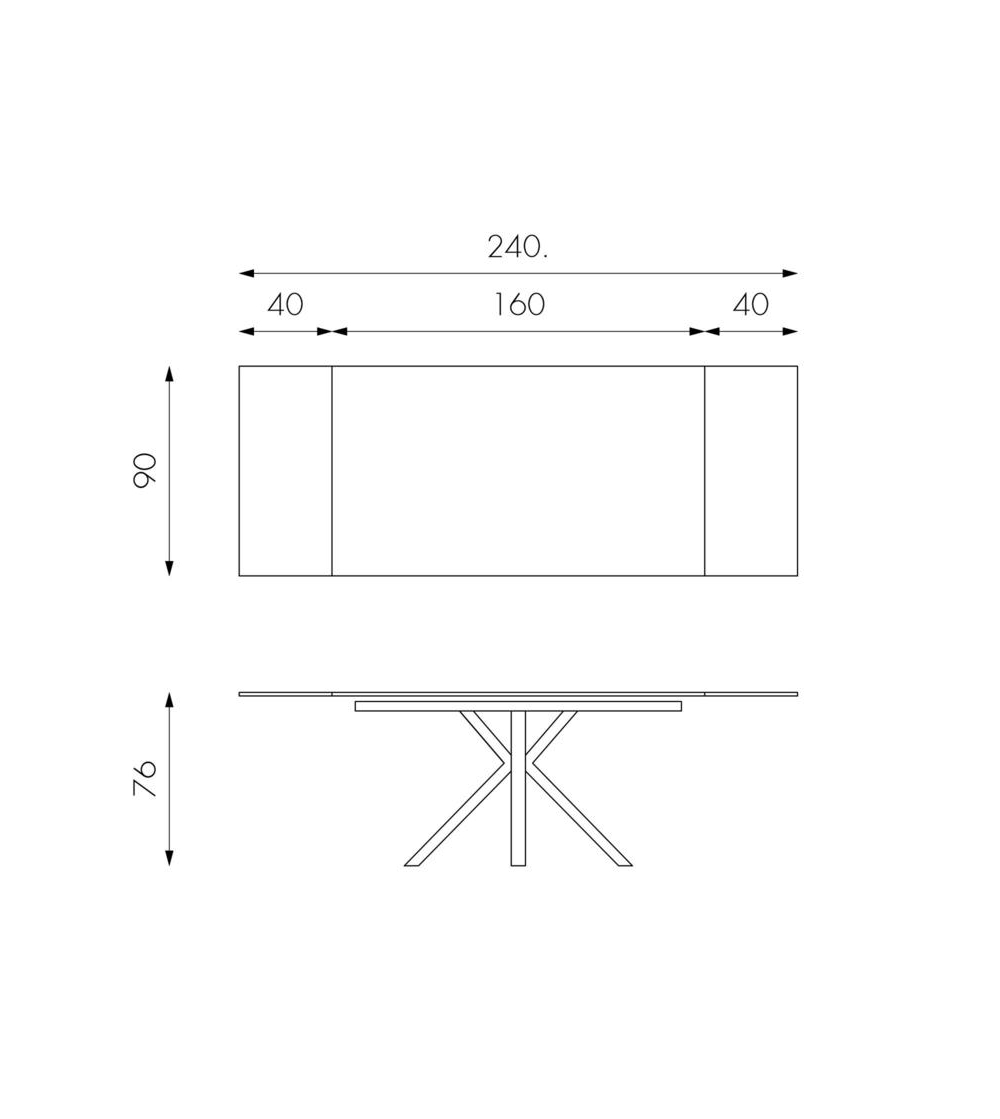 Stones - Extendable Table Ceramic 1...
