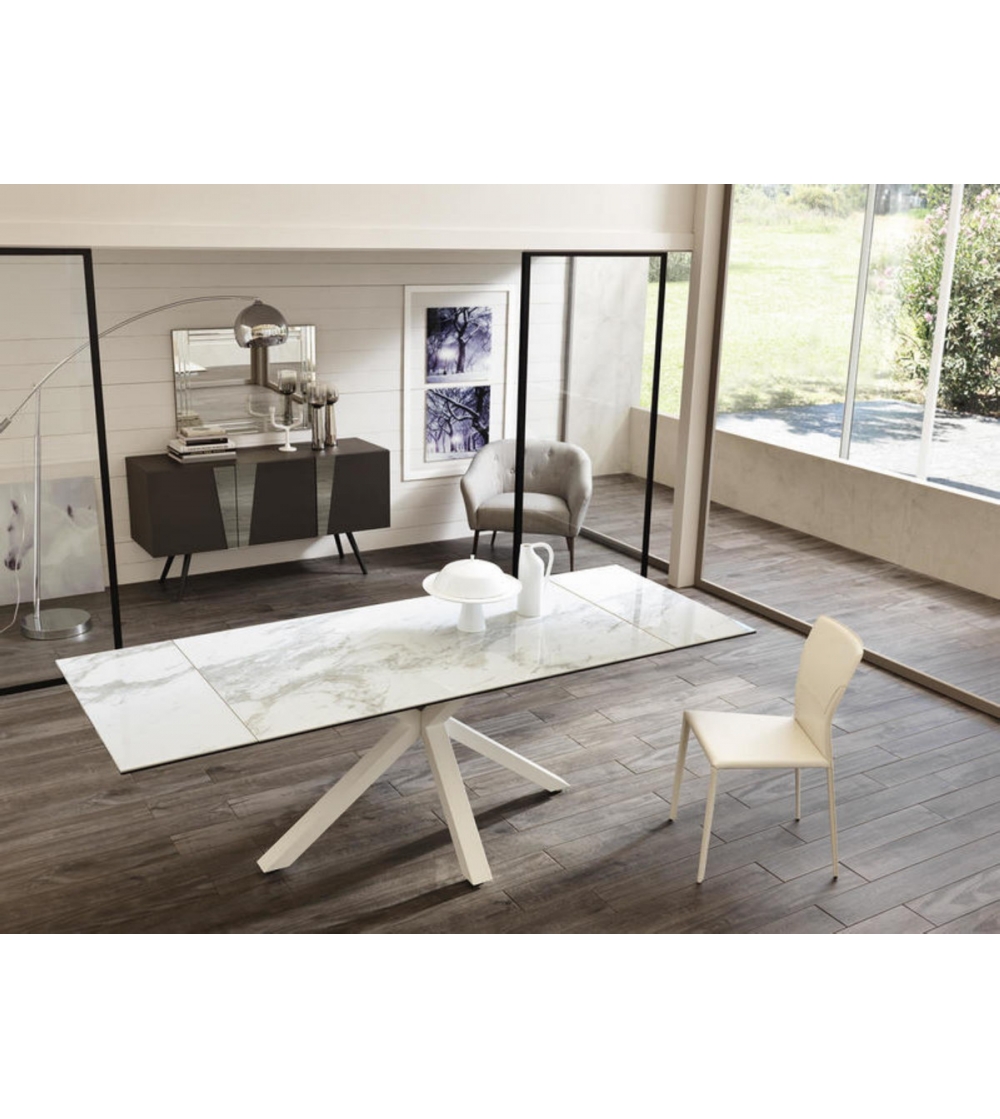 Table Extensible Céramique 1 OM/313/MB - Stones