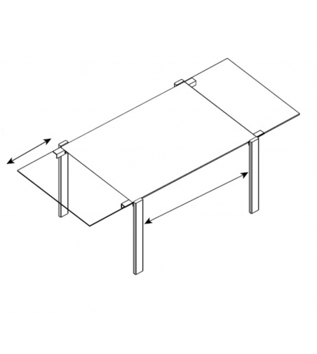 Prêt pour la livraison Table en céramique Livingstone - Tonelli Design