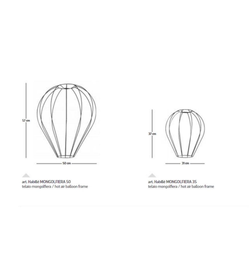 Habillé Heißluftballon Hängelampe -...
