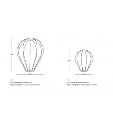 Lampe À Suspension Habillé Montgolfière - Febo Irilux