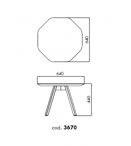 Alma Design - X Tisch 3670 Couchtisch