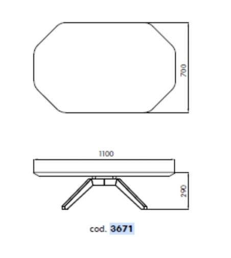 Table Basse X Table 3671 - Alma Design