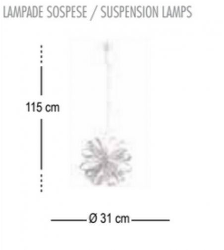 M'Ama Non M'Ama Suspension Lamp - Febo Irilux