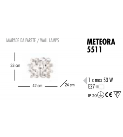 Lampada Da Parete Meteora - Febo Irilux 2