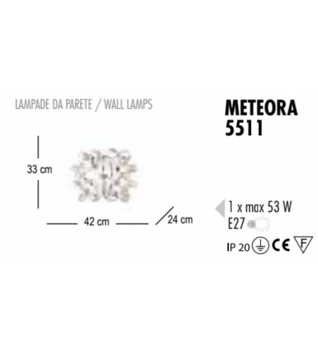 Meteora Wandlampe - Febo Irilux