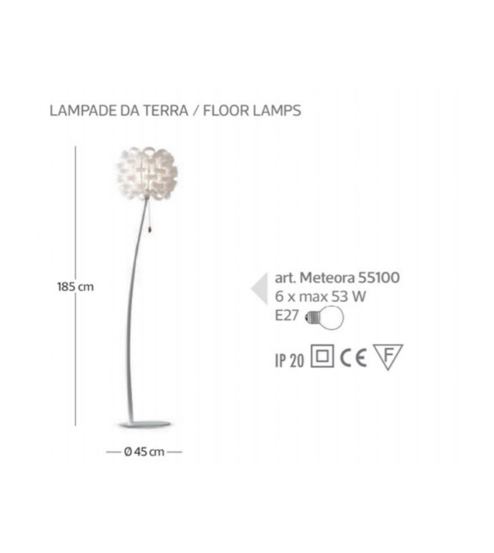 Lampada Da Terra Meteora - Febo Irilux