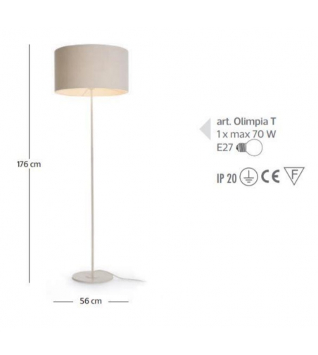 Olimpia T Floor Lamp - Febo Irilux
