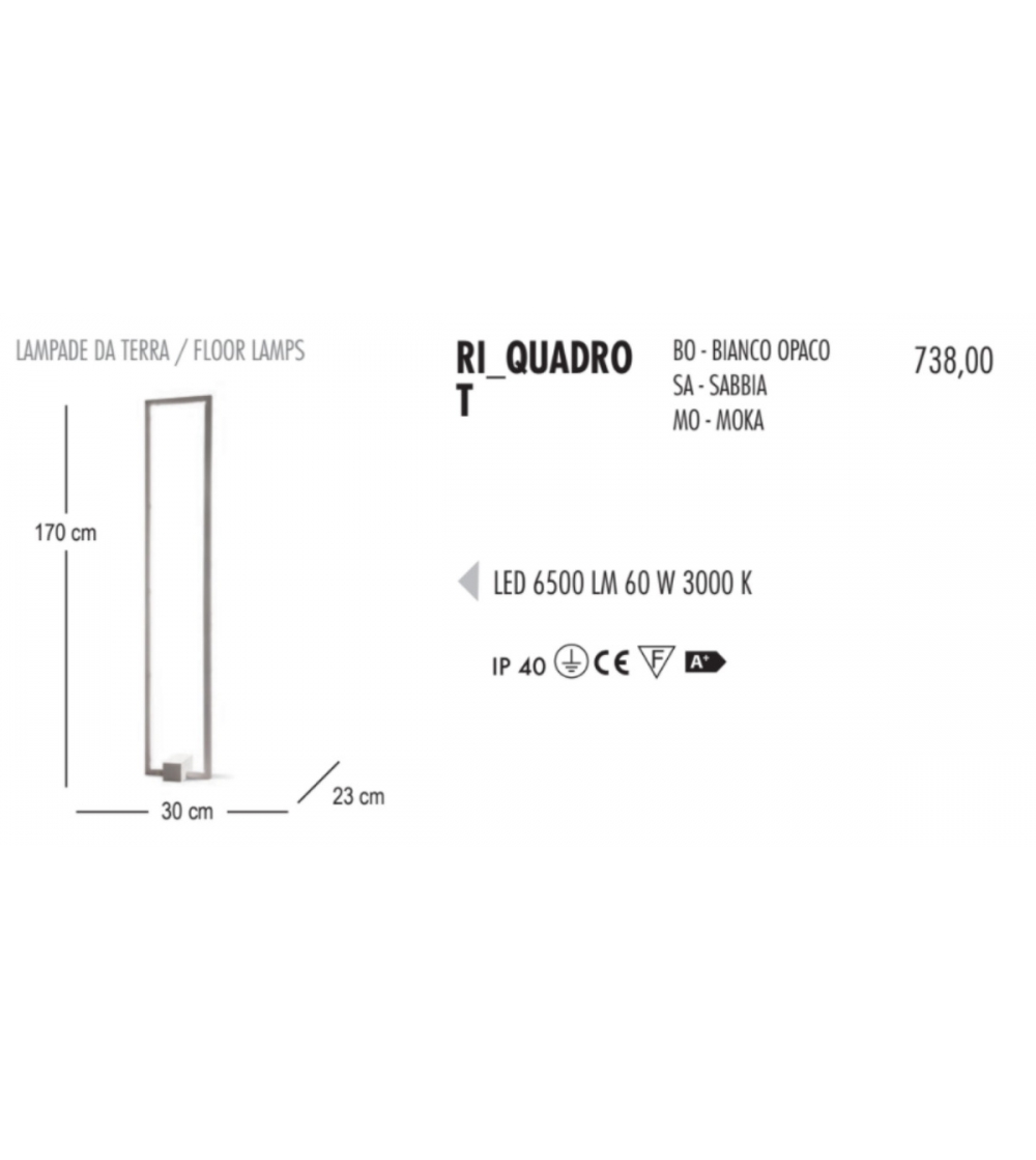 Ri-Quadro T Stehlampe - Febo Irilux