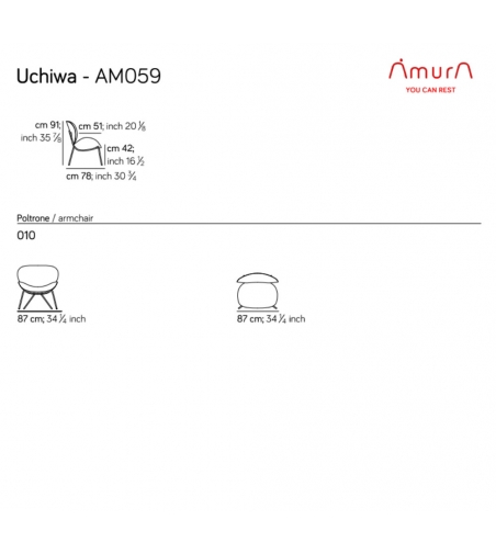 Fauteuil Uchiwa By Amura