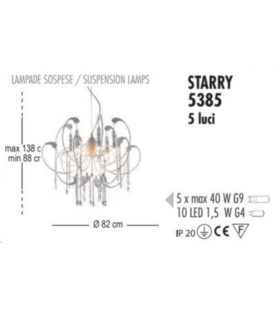 Lampe À Suspension Starry - Febo Irilux 2