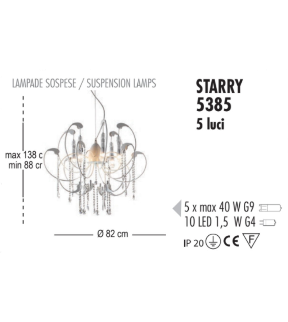 Starry Hängelampe - Febo Irilux