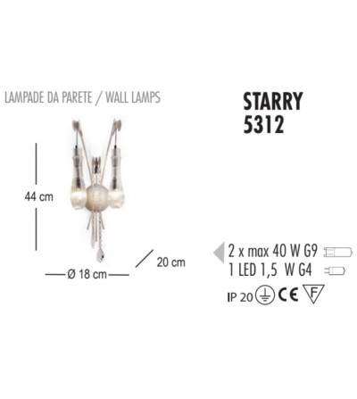 Starry 5312 Wall Lamp - Febo Irilux 2