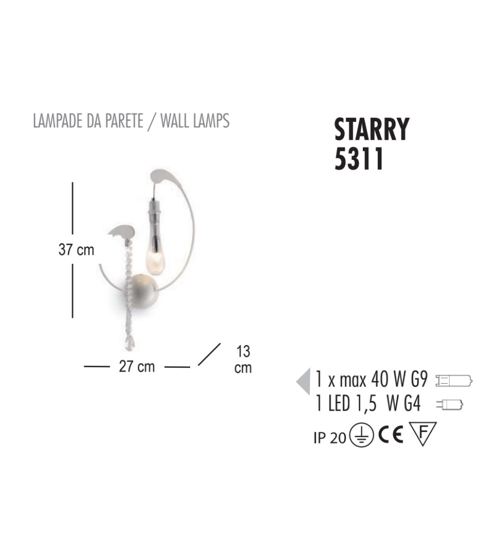 Starry 5311 Wall Lamp - Febo Irilux