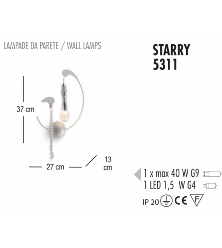 Starry 5311 Wandlampe - Febo Irilux