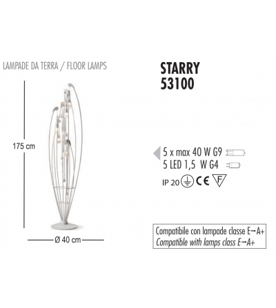 Lampada Da Terra Starry 53100 - Febo Irilux 2