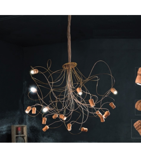 Wineled Suspension Lamp - Febo Irilux
