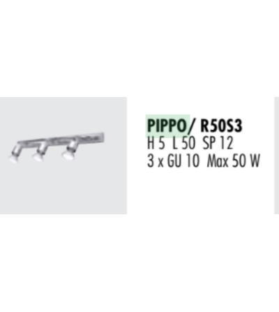 Pippo R50S3 3-Licht Deckenstrahler - Febo Irilux 2