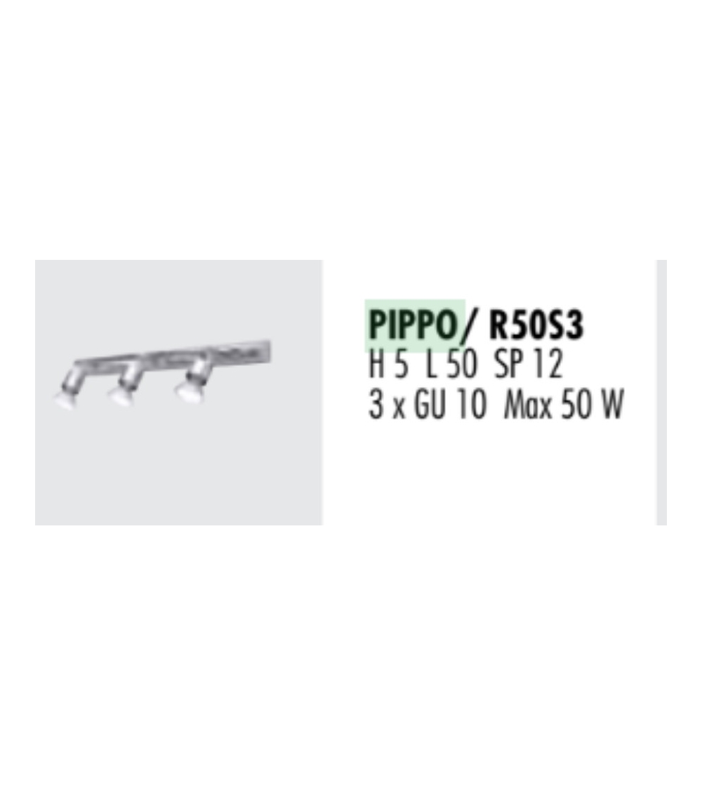 Pippo R50S3 3light Ceiling Spotlight...