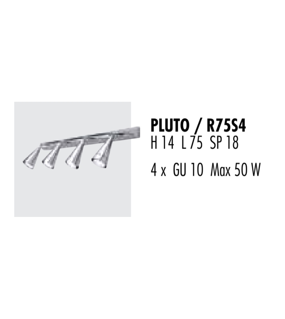 Spot De Plafond 4 Lumières Pluto...