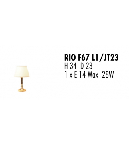 Lampe De Table Rio F67L1 JT23 - Febo Irilux