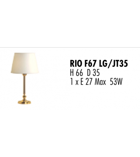 Lampe De Table Rio F67LG / JT35 - Febo Irilux