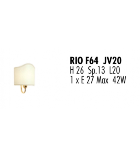 Rio F64 JV20 Applique - Febo Irilux