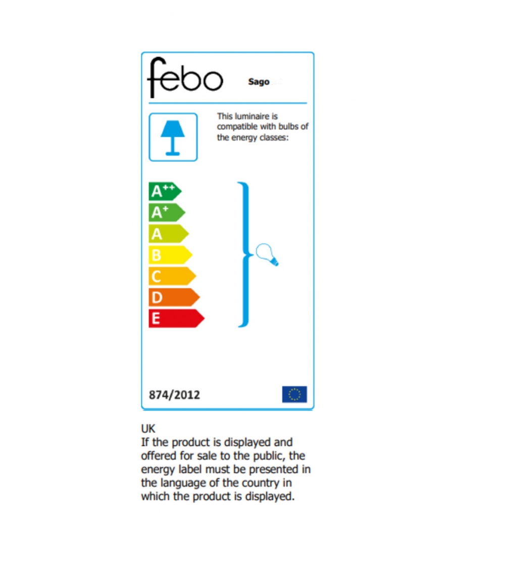 Sago 32 Hängelampe - Febo Irilux