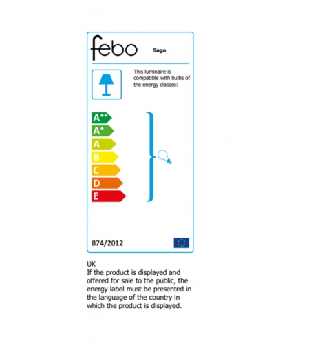 Sago 32 Hängelampe - Febo Irilux