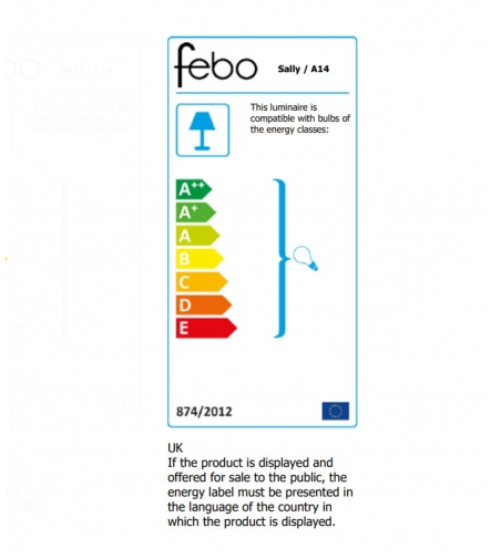Sally A14 Wandlampe - Febo Irilux