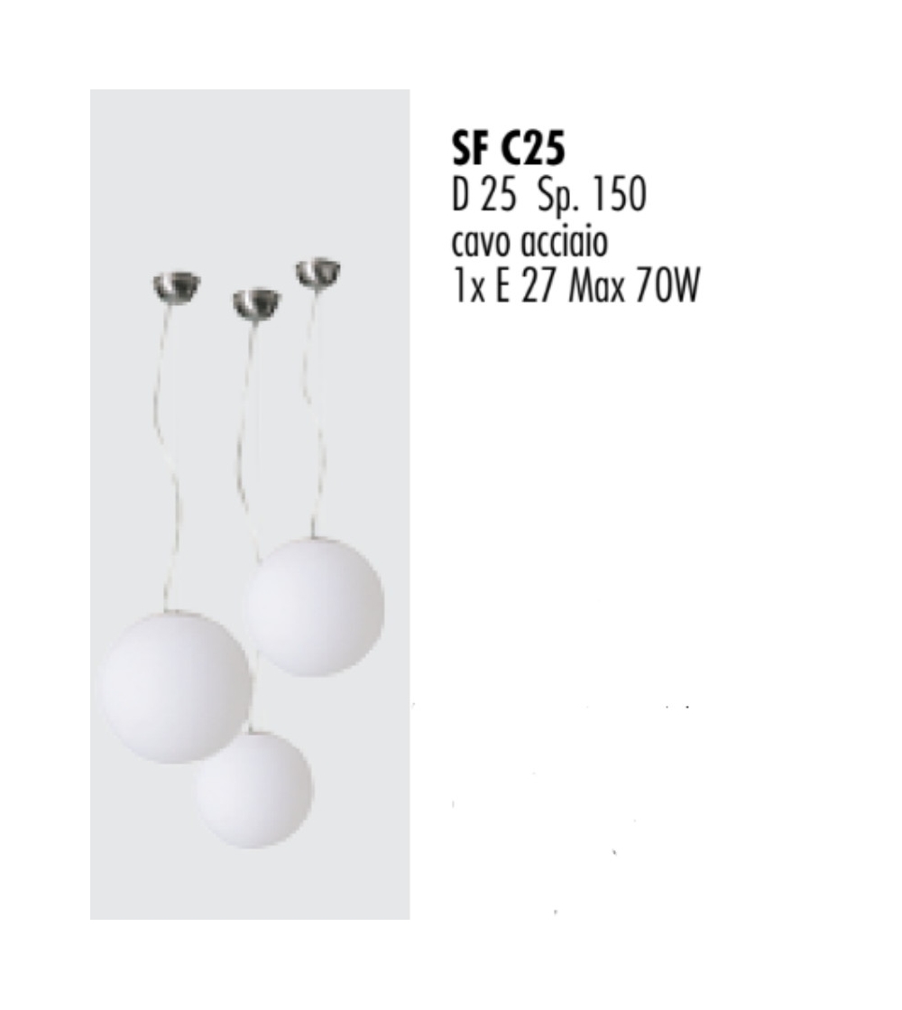 Lampada A Sospensione Moderna Sfera -...