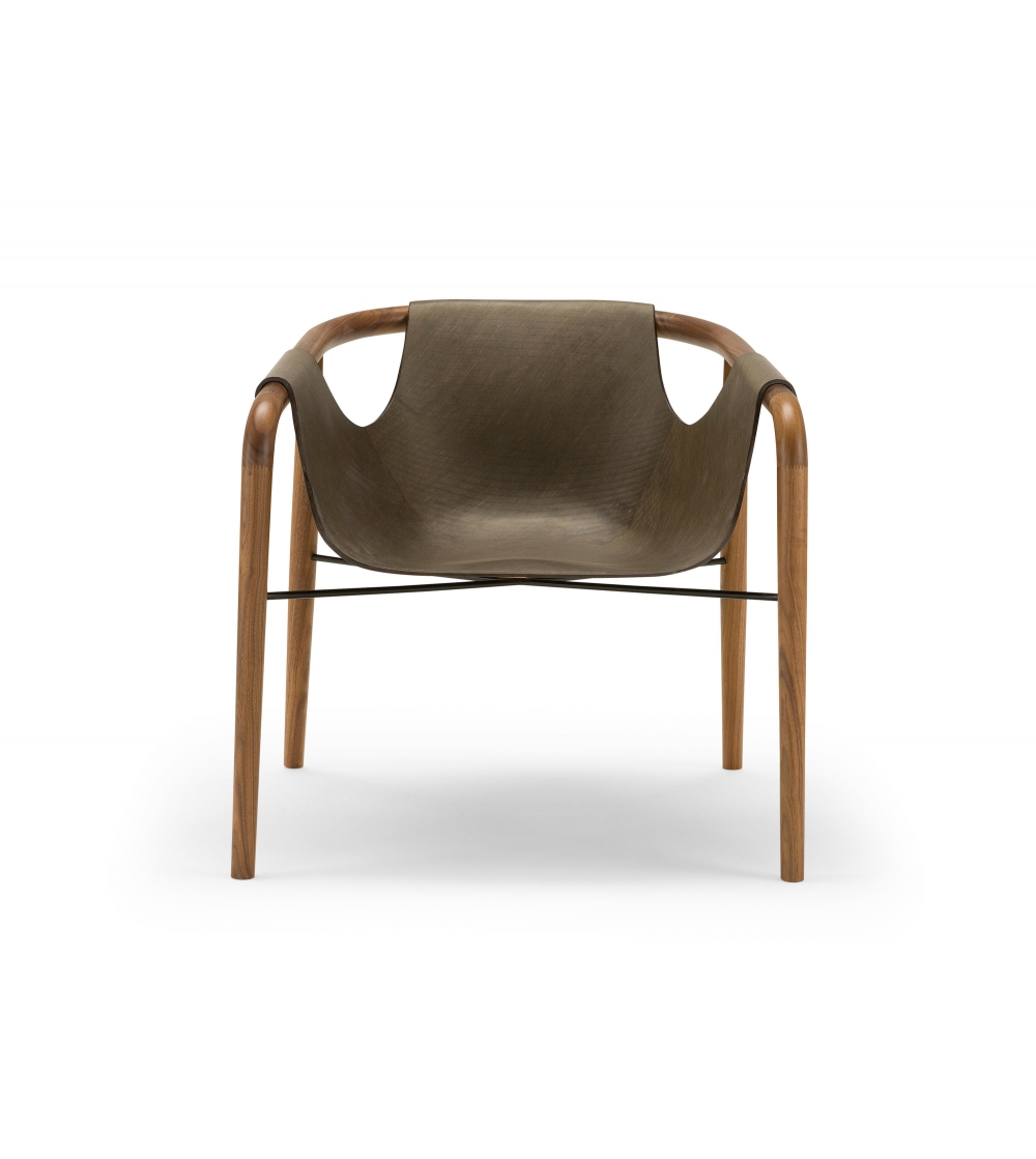 Armchair Hamac wooden By Saintluc coach Amura