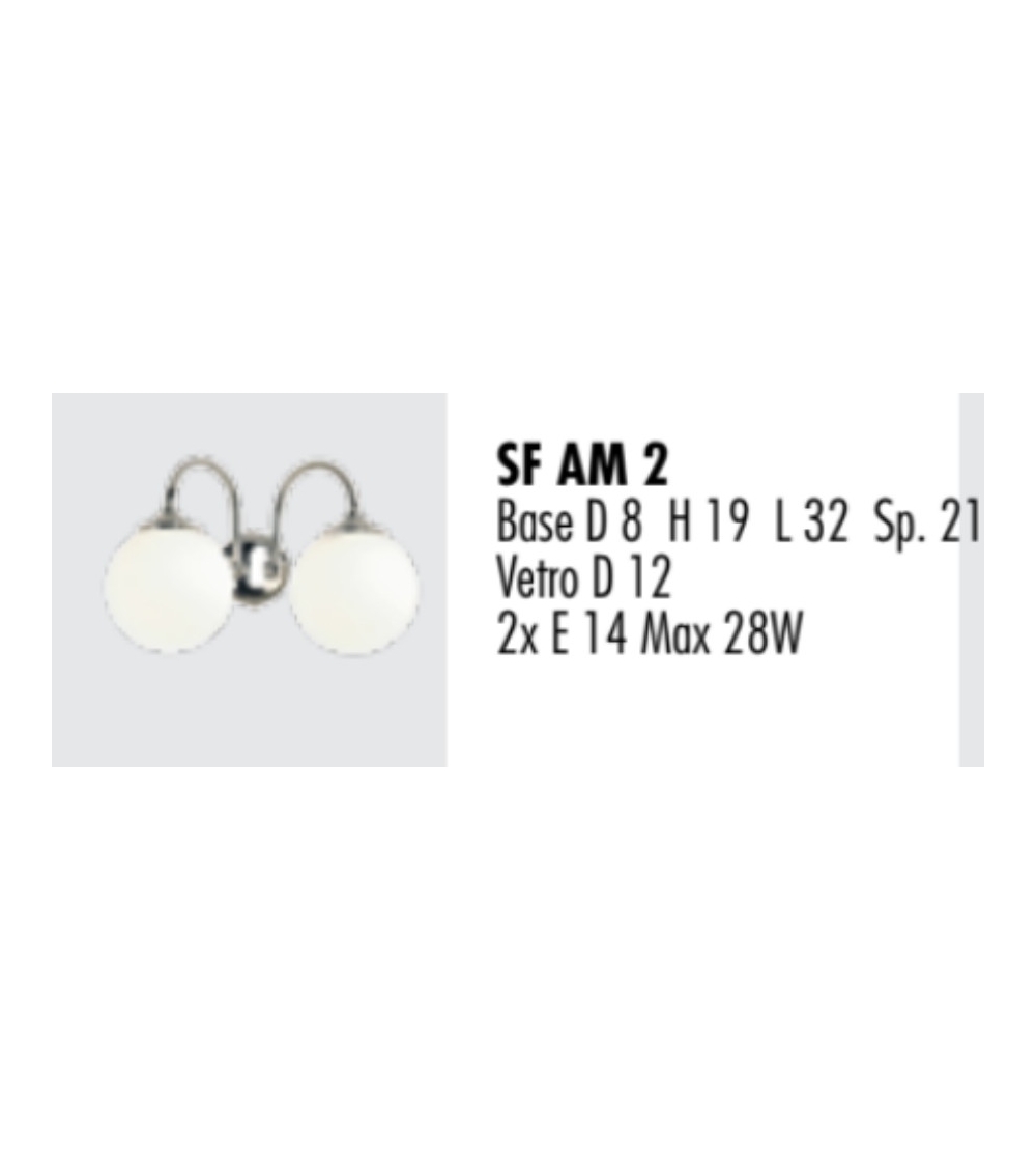 Lampe Murale Sfera SF AM2 - Febo Irilux