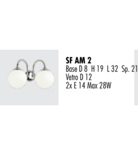 Lámpara De Pared Sfera SF AM2 - Febo Irilux