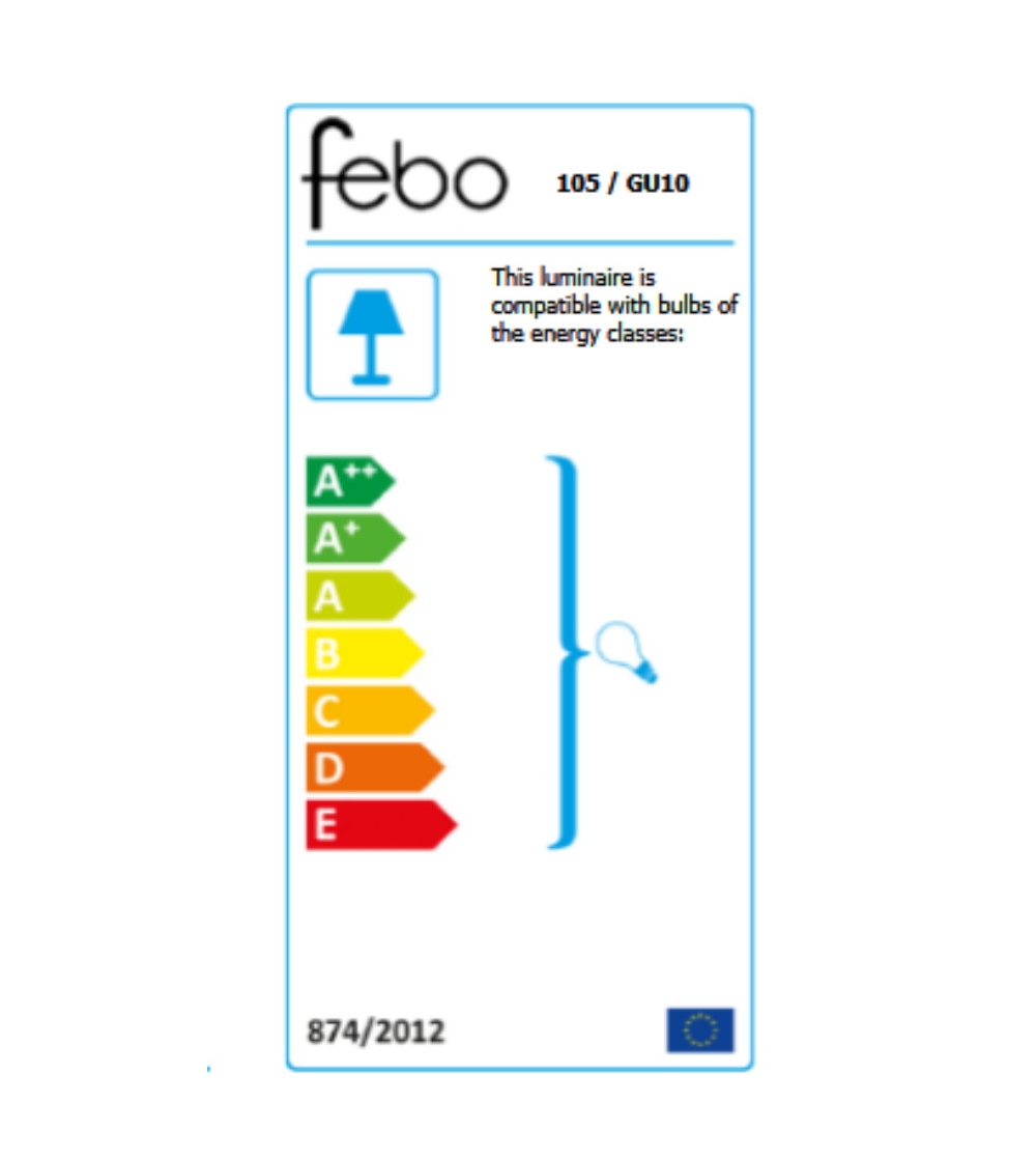 Spot De Plafond Spot 105 GU10 - Febo...