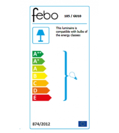 Spot 105 GU10 Ceiling Spotlight - Febo Light