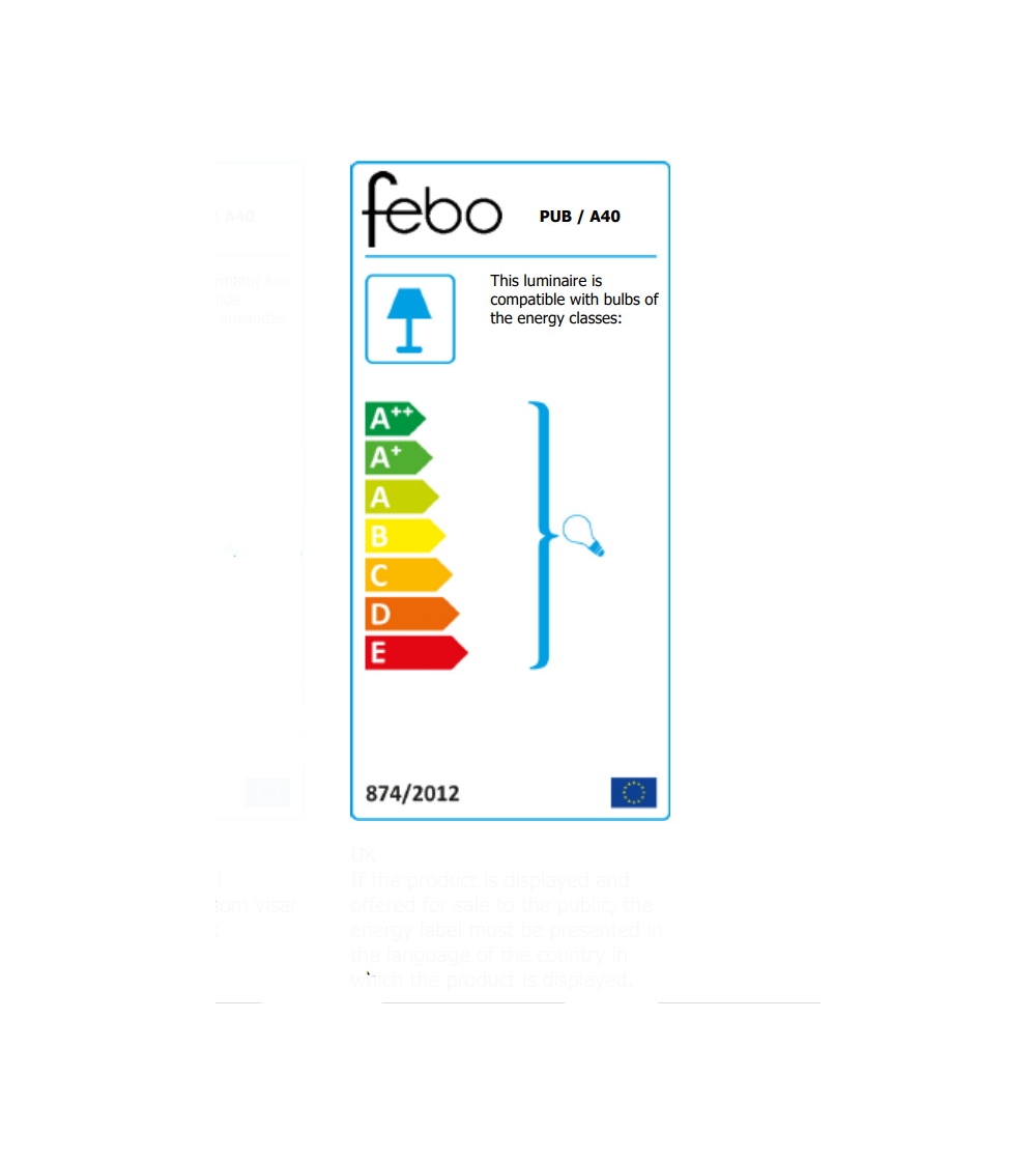 Pub A40 Outdoor Wall Lamp - Febo Irilux